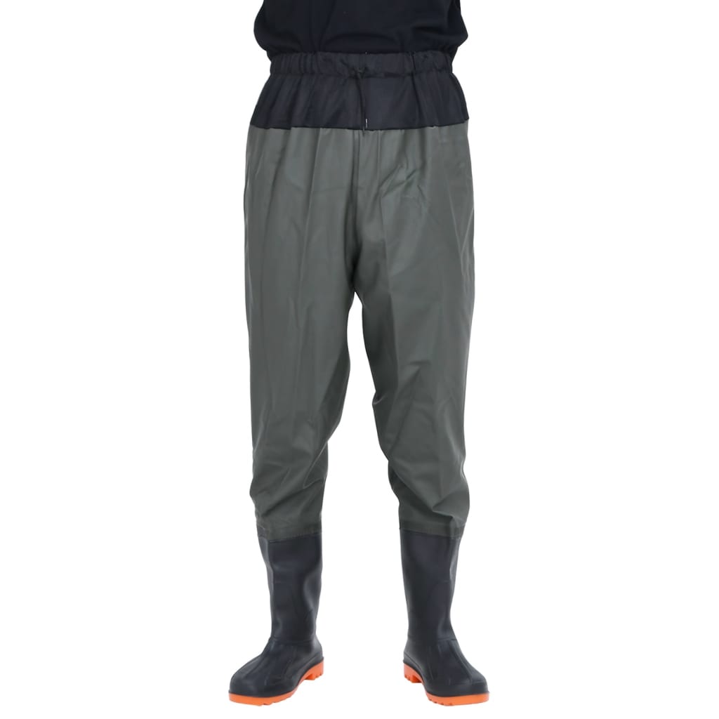 vidaXL Cuissardes avec bottes vert foncé taille 46