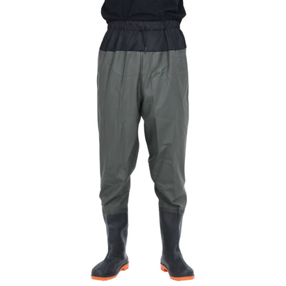vidaXL Cuissardes avec bottes vert foncé taille 46