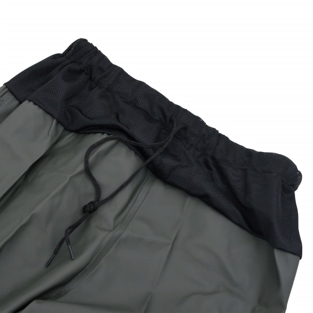 vidaXL Cuissardes avec bottes vert foncé taille 46