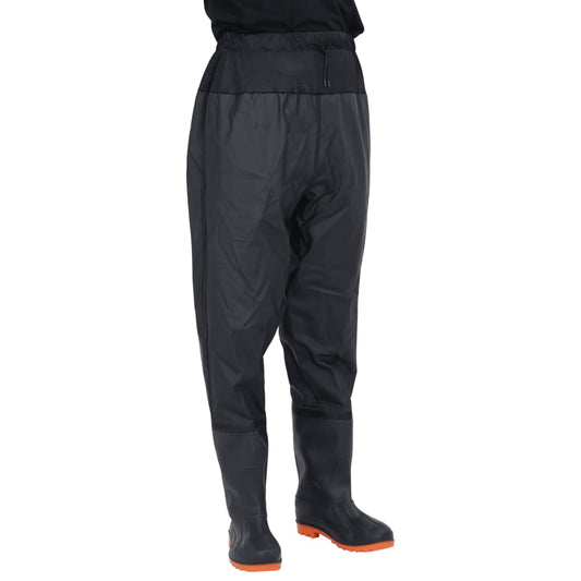 vidaXL Cuissardes avec bottes noir taille 46