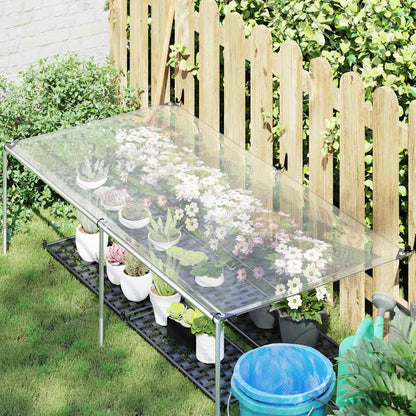 vidaXL Bâche transparente avec œillets 1x2 m polyéthylène