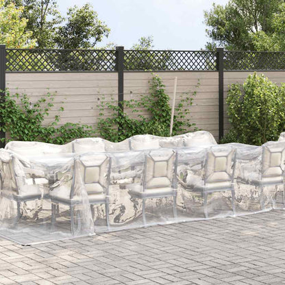 vidaXL Bâche transparente avec œillets 3x8 m polyéthylène