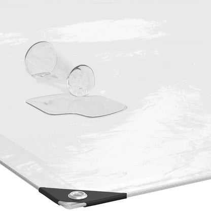 vidaXL Bâche transparente avec œillets 3x8 m polyéthylène