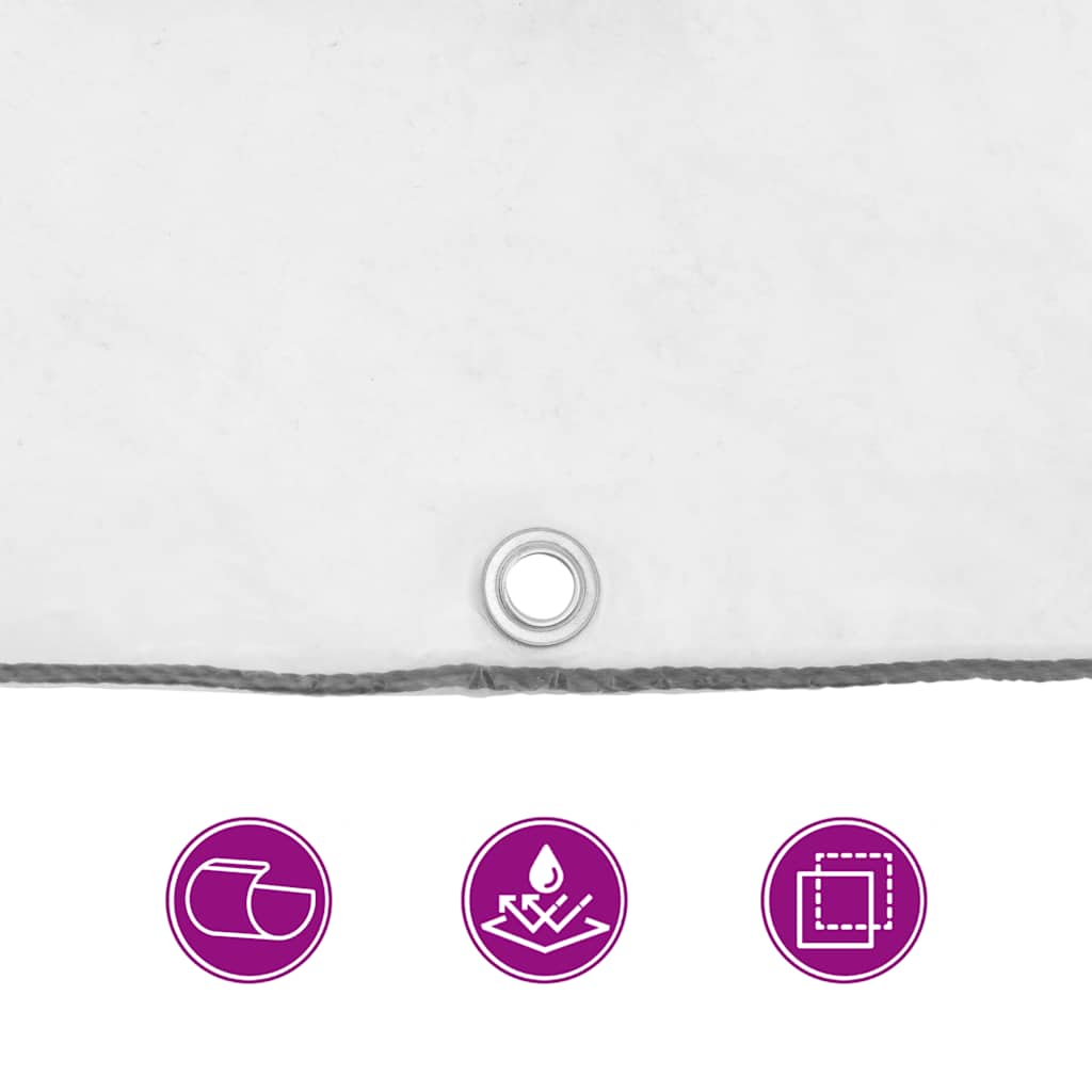 vidaXL Bâche transparente avec œillets 3x8 m polyéthylène