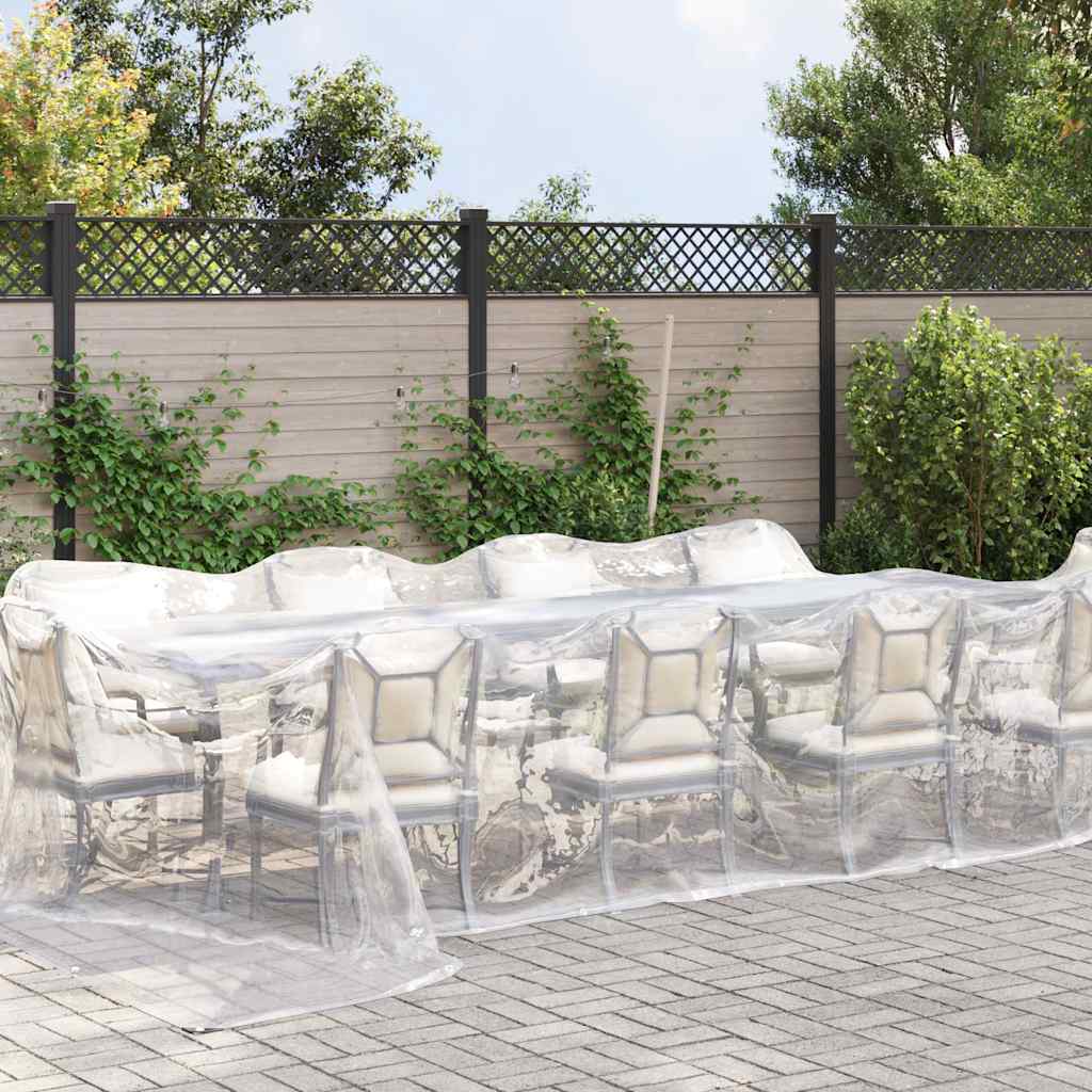 vidaXL Bâche transparente avec œillets 4x8 m polyéthylène