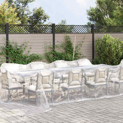 vidaXL Bâche transparente avec œillets 4x8 m polyéthylène