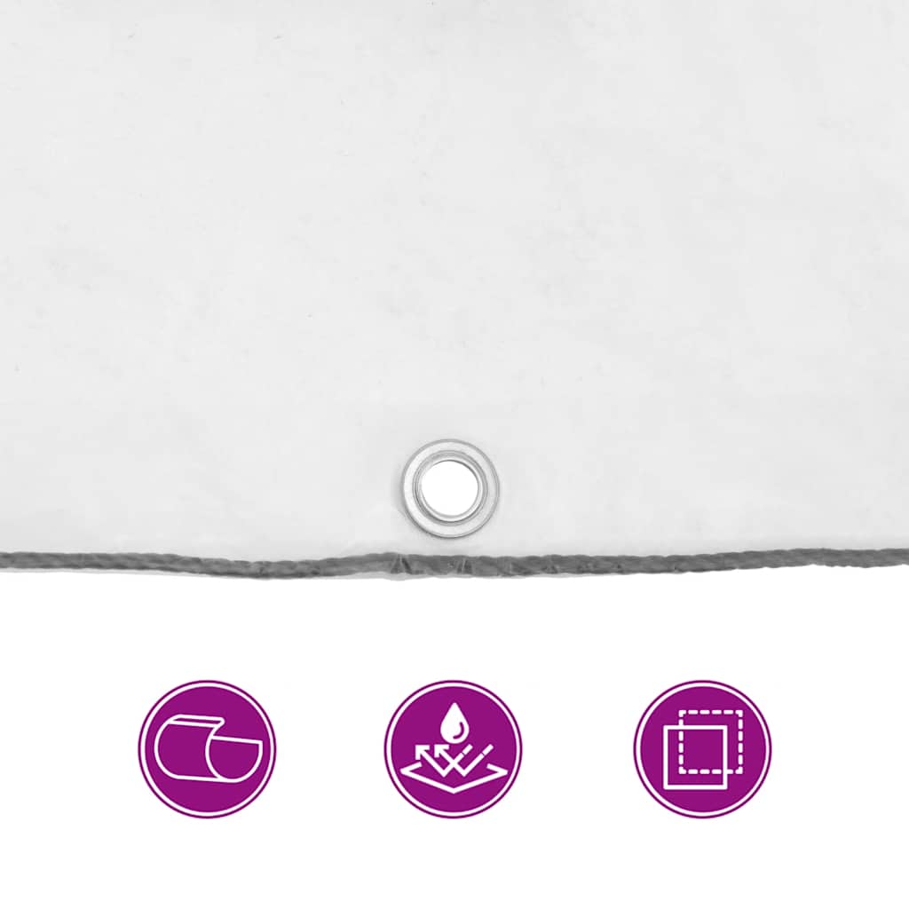 vidaXL Bâche transparente avec œillets 4x8 m polyéthylène