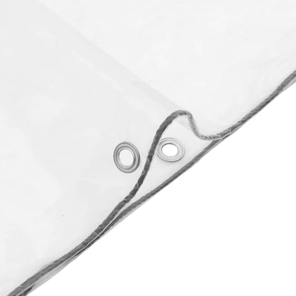 vidaXL Bâche transparente avec œillets 6x6 m polyéthylène