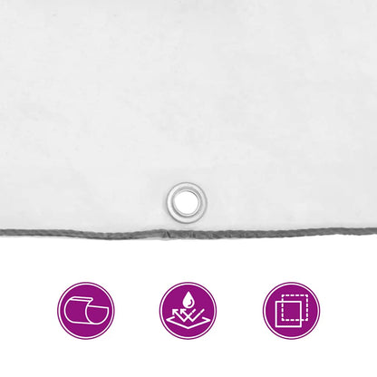 vidaXL Bâche transparente avec œillets 6x6 m polyéthylène