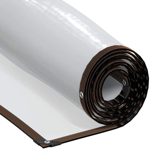 vidaXL Bâche transparente avec œillets 6x12 m polyéthylène