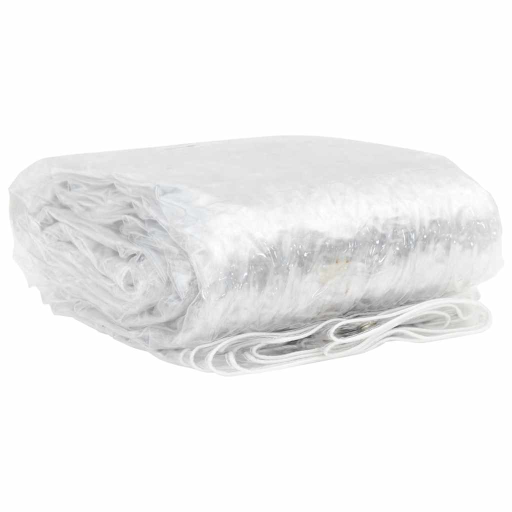 vidaXL Bâche transparente avec œillets 1x12 m PVC