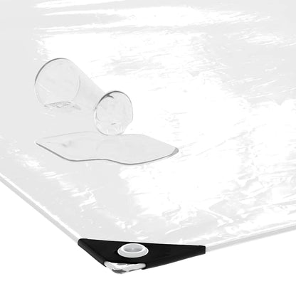 vidaXL Bâche transparente avec œillets 3x5 m PVC