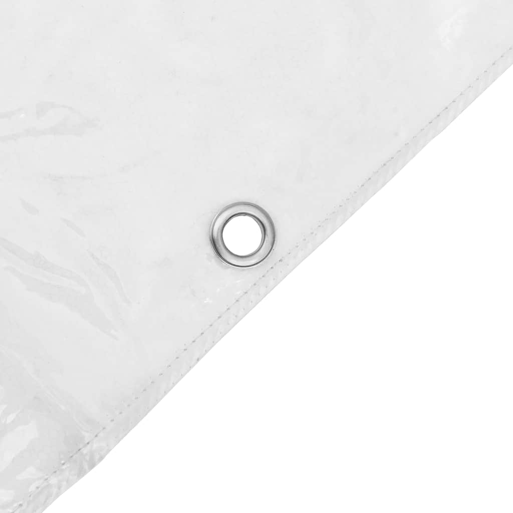 vidaXL Bâche transparente avec œillets 5x12 m PVC