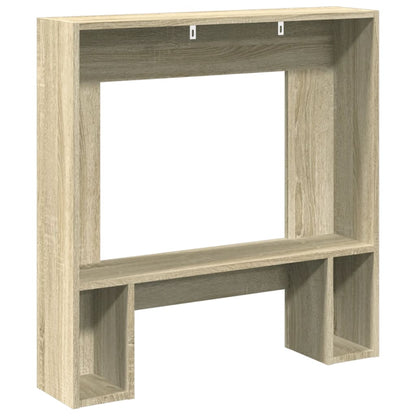 VidaXL Cadre de cheminée chêne sonoma 81x18x82 cm bois d'ingénierie