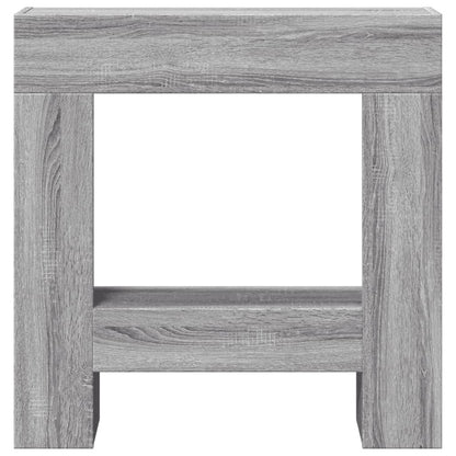 VidaXL Cadre de cheminée sonoma gris 81x18x82 cm bois d'ingénierie