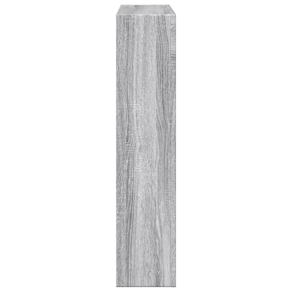 VidaXL Cadre de cheminée sonoma gris 81x18x82 cm bois d'ingénierie