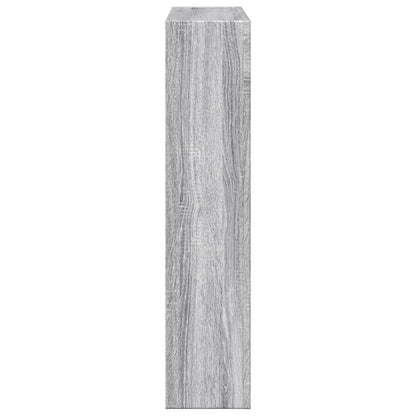 VidaXL Cadre de cheminée sonoma gris 81x18x82 cm bois d'ingénierie