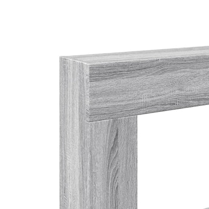 VidaXL Cadre de cheminée sonoma gris 81x18x82 cm bois d'ingénierie
