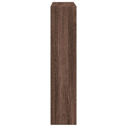 VidaXL Cadre de cheminée chêne marron 81x18x82 cm bois d'ingénierie