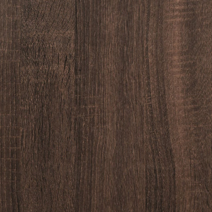 VidaXL Cadre de cheminée chêne marron 81x18x82 cm bois d'ingénierie
