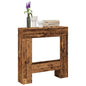 VidaXL Cadre de cheminée vieux bois 81x18x82 cm bois d'ingénierie