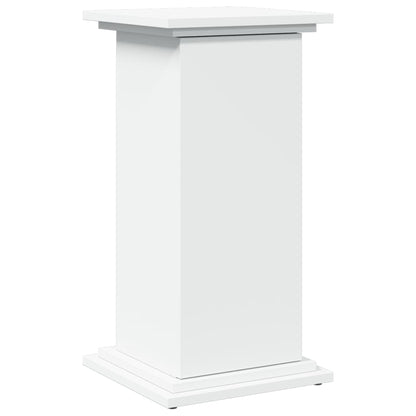 vidaXL Piédestal avec rangement blanc 31x30x60 cm bois d'ingénierie