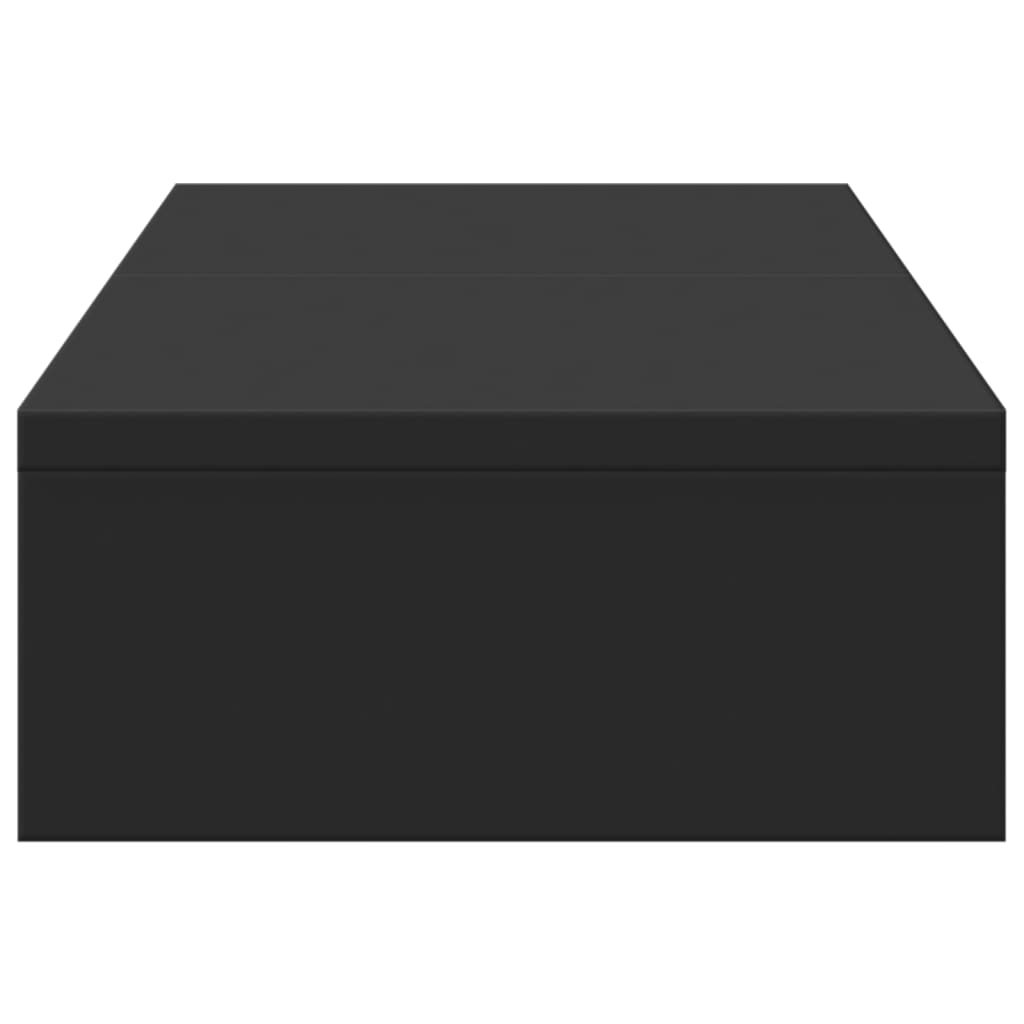 vidaXL Support de moniteur réglable noir bois d'ingénierie
