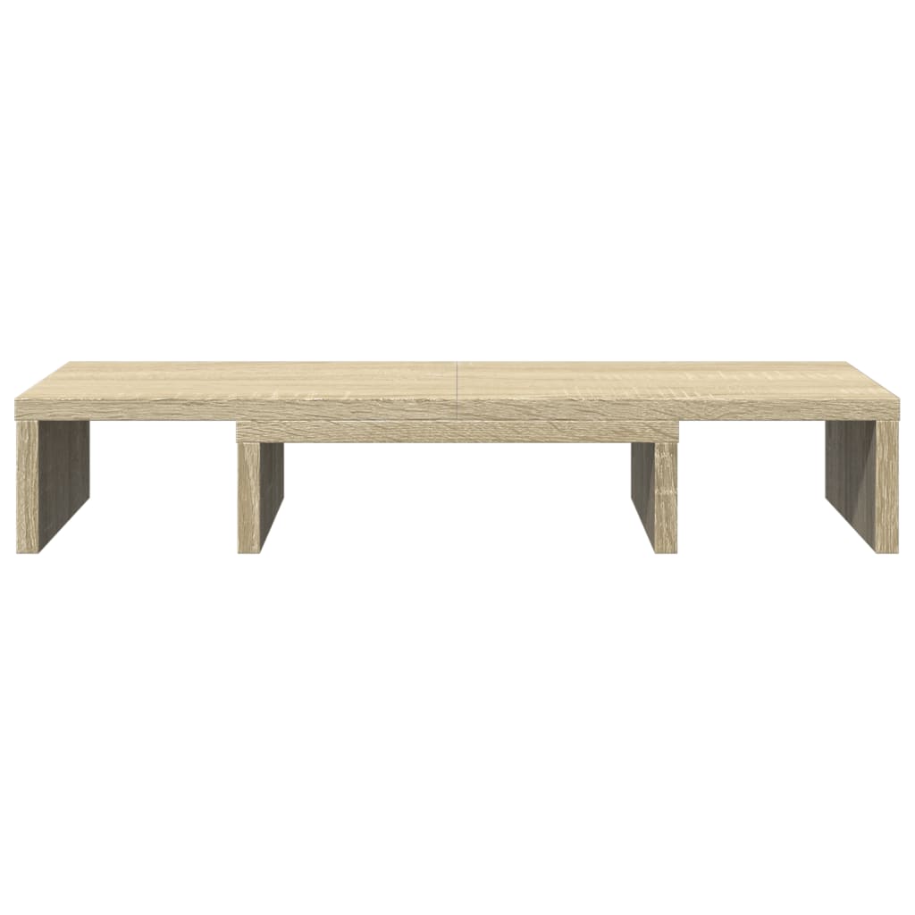 vidaXL Support de moniteur réglable chêne sonoma bois d'ingénierie