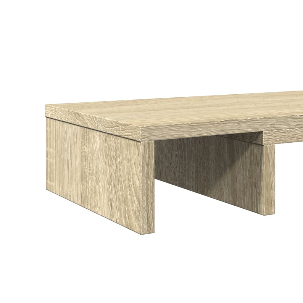 vidaXL Support de moniteur réglable chêne sonoma bois d'ingénierie