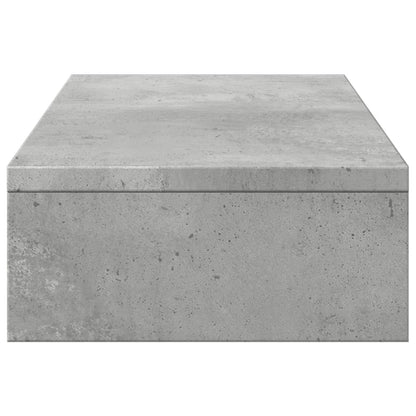 vidaXL Support de moniteur réglable gris béton bois d'ingénierie