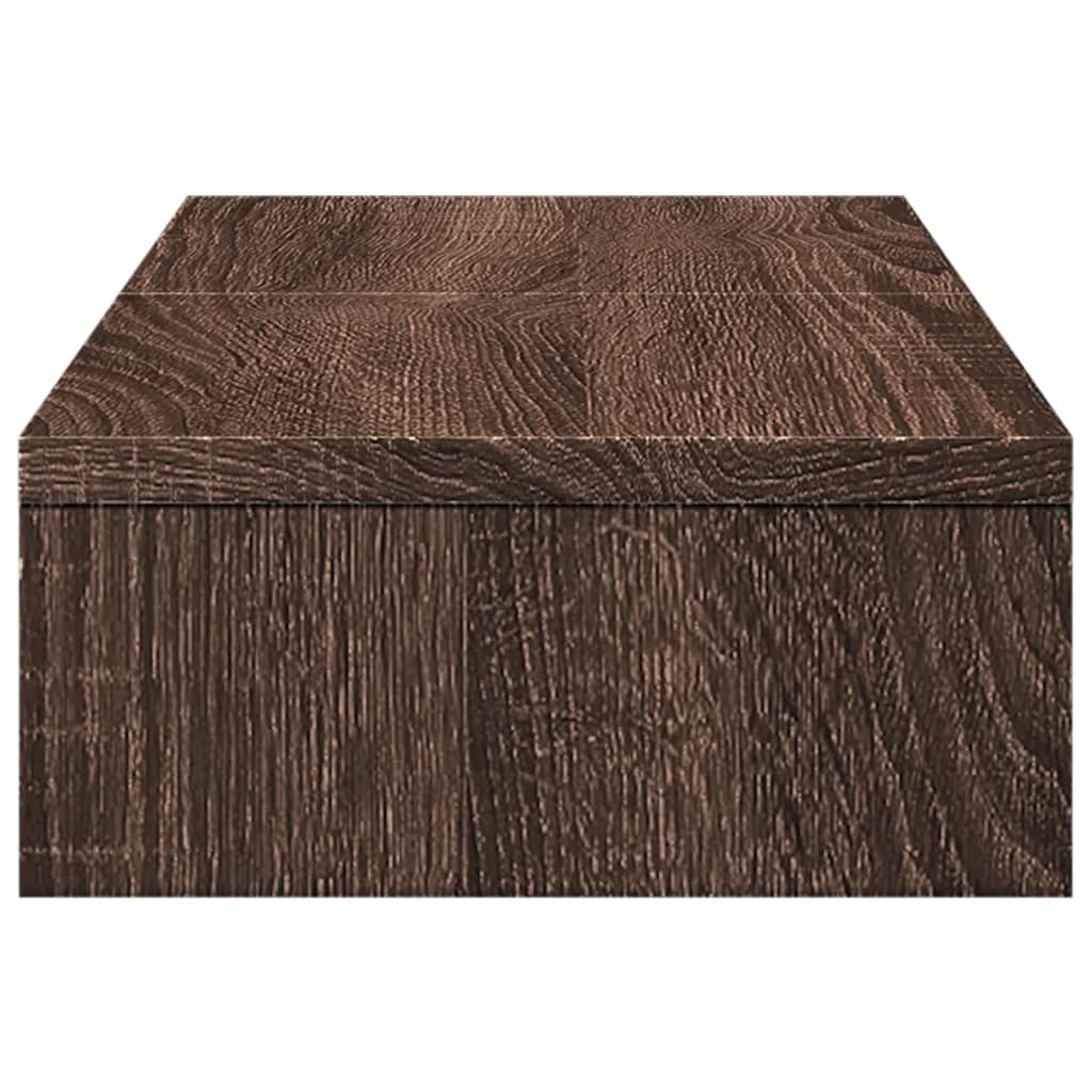 vidaXL Support de moniteur réglable chêne marron bois d'ingénierie