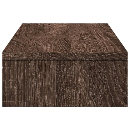 vidaXL Support de moniteur réglable chêne marron bois d'ingénierie