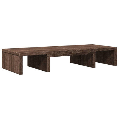 vidaXL Support de moniteur réglable chêne marron bois d'ingénierie