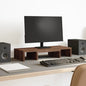 vidaXL Support de moniteur réglable chêne marron bois d'ingénierie