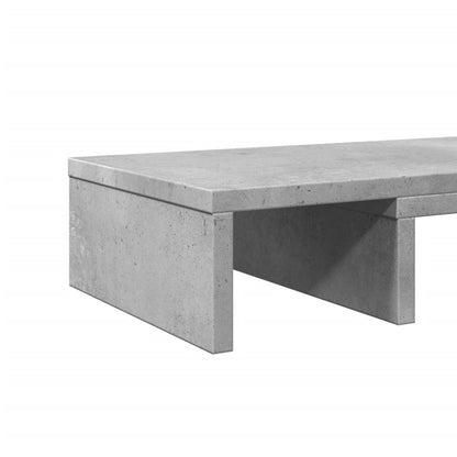 vidaXL Support de moniteur élévateur réglable gris béton
