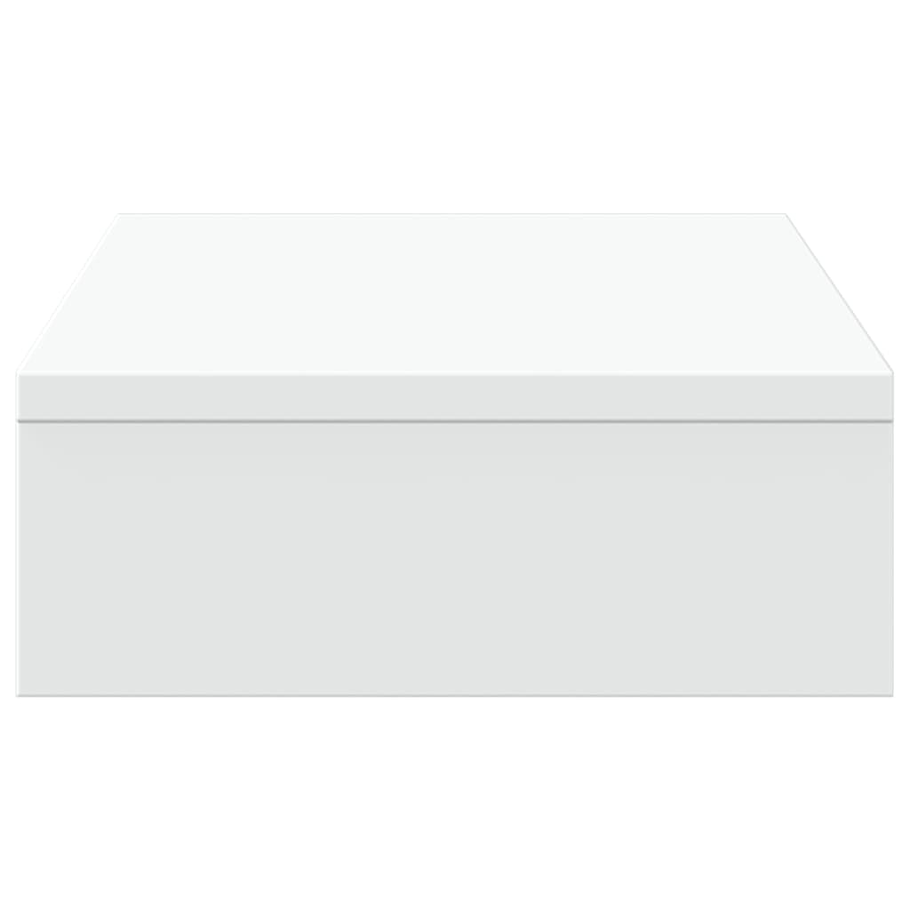 vidaXL Support de moniteur blanc 50x27x10 cm bois d'ingénierie