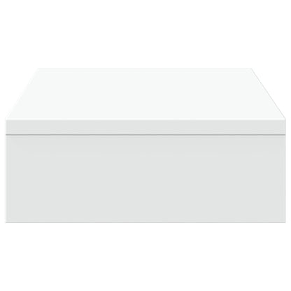 vidaXL Support de moniteur blanc 50x27x10 cm bois d'ingénierie
