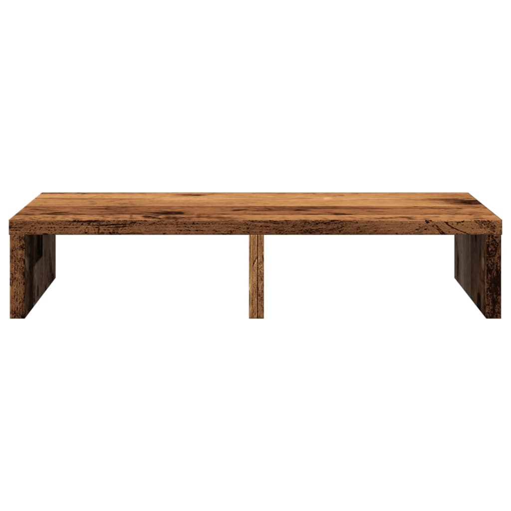 vidaXL Support de moniteur vieux bois 50x27x10 cm bois d'ingénierie