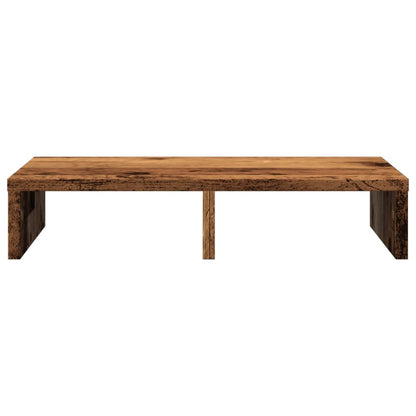 vidaXL Support de moniteur vieux bois 50x27x10 cm bois d'ingénierie