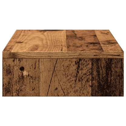 vidaXL Support de moniteur vieux bois 50x27x10 cm bois d'ingénierie