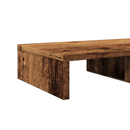 vidaXL Support de moniteur vieux bois 50x27x10 cm bois d'ingénierie