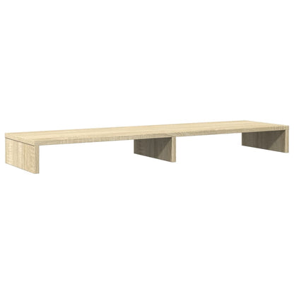vidaXL Support de moniteur chêne sonoma 100x27x10 cm bois d'ingénierie