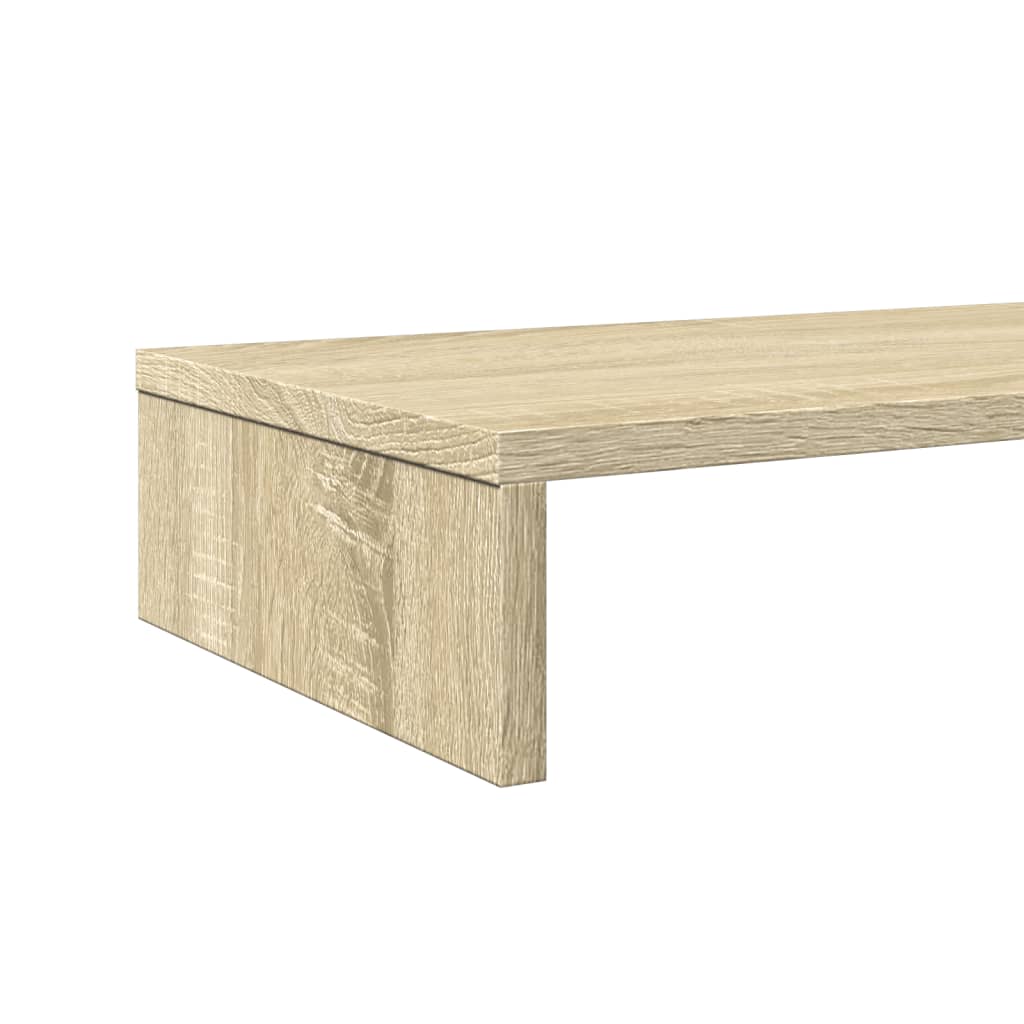 vidaXL Support de moniteur chêne sonoma 100x27x10 cm bois d'ingénierie