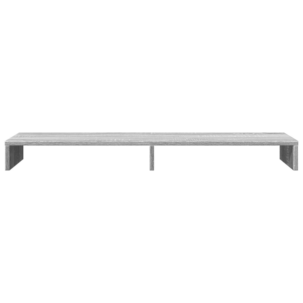vidaXL Support de moniteur sonoma gris 100x27x10 cm bois d'ingénierie