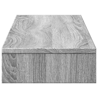 vidaXL Support de moniteur sonoma gris 100x27x10 cm bois d'ingénierie