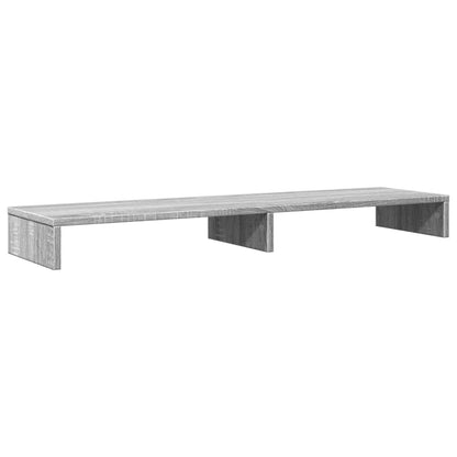 vidaXL Support de moniteur sonoma gris 100x27x10 cm bois d'ingénierie