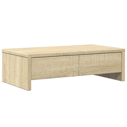 vidaXL Support de moniteur avec tiroirs chêne sonoma bois d'ingénierie