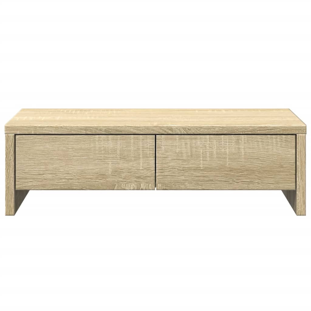vidaXL Support de moniteur avec tiroirs chêne sonoma bois d'ingénierie