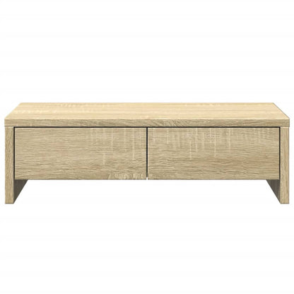 vidaXL Support de moniteur avec tiroirs chêne sonoma bois d'ingénierie