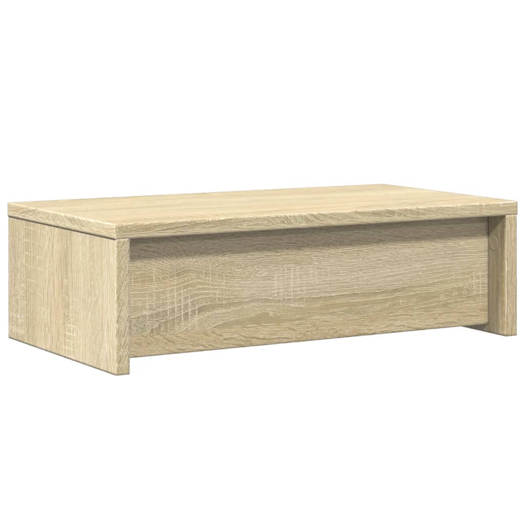 vidaXL Support de moniteur avec tiroirs chêne sonoma bois d'ingénierie